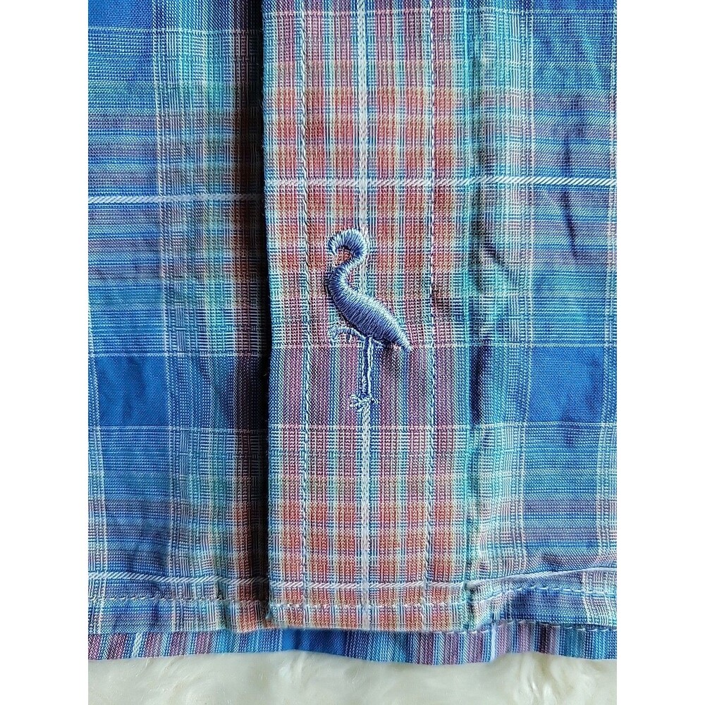 TAILORBRYD 1930 Collection Plaid Cotton Short Sleeve Shirt | XXL - Picture 7 of 13